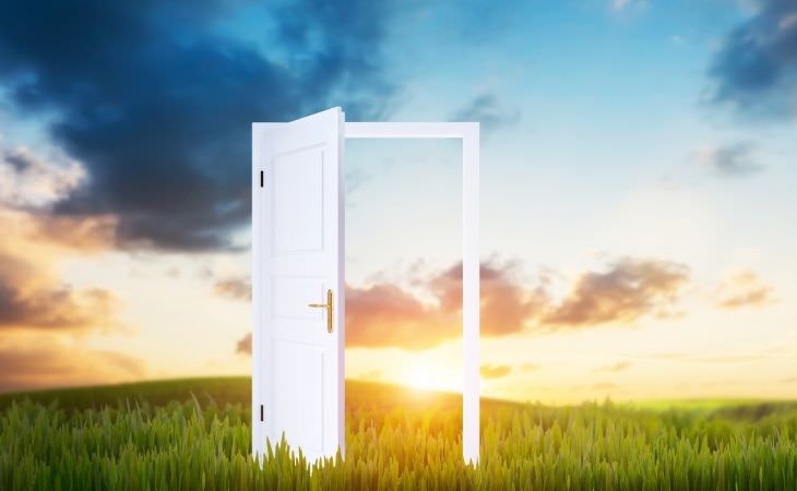 Mistakes you'll regret in the future: open door in a field