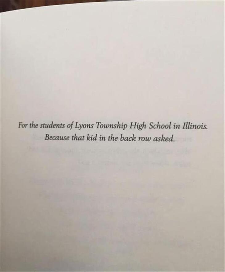 Hilarious Book Dedications