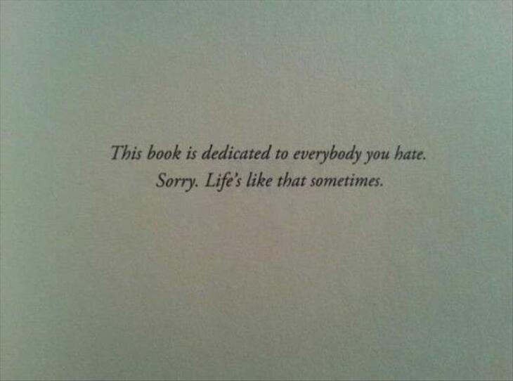 Hilarious Book Dedications