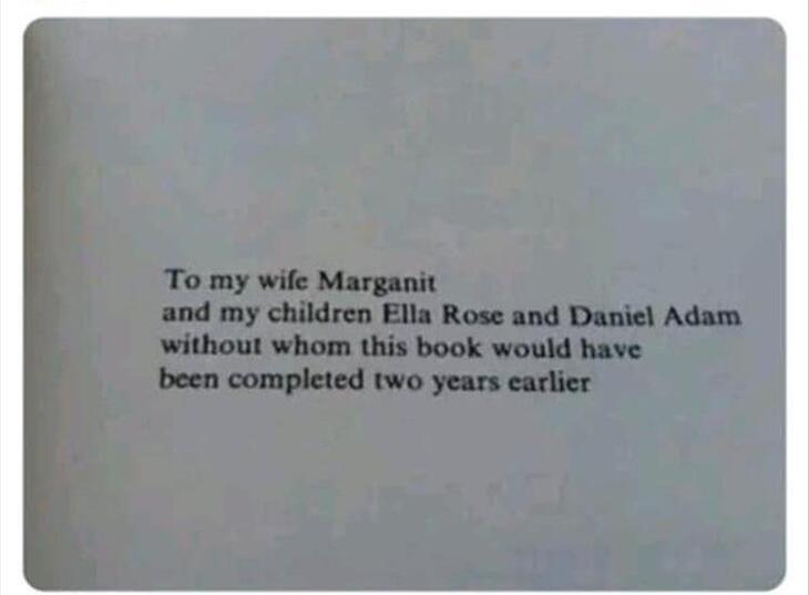 Hilarious Book Dedications