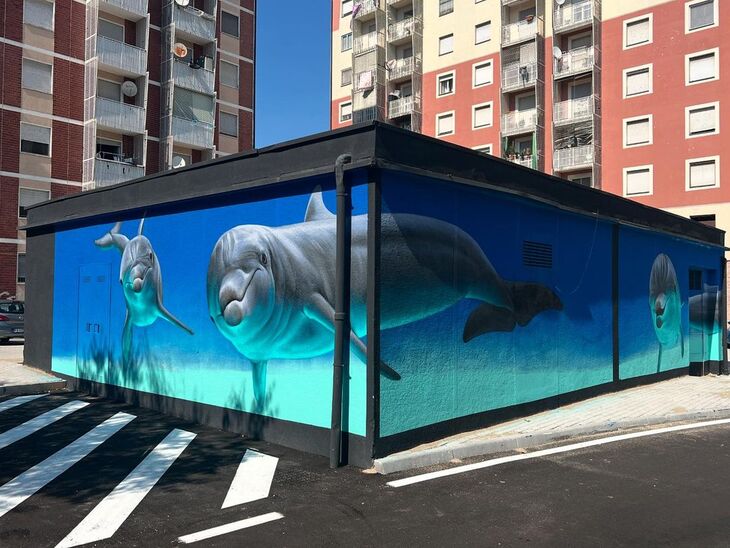 Arte de rua em 3D