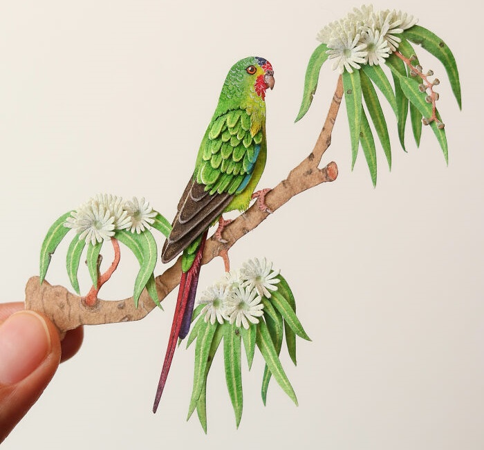 Tiny and realistic paper birds