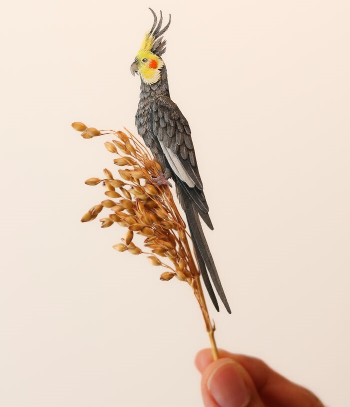 Tiny and realistic paper birds