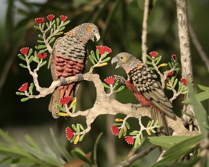 Tiny and realistic paper birds