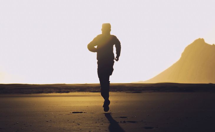 What's Better for Running - Soft or Hard Surface: A Person Running on Sand