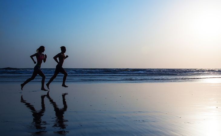 What's Better for Running - Soft or Hard Surface: People Running on the Beach