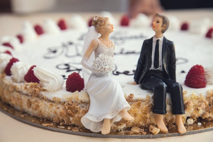 Research on Marriage: A Wedding Cake with Bride and Groom Figures