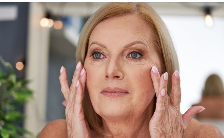 Skincare by Age: Woman Stretching Her Face