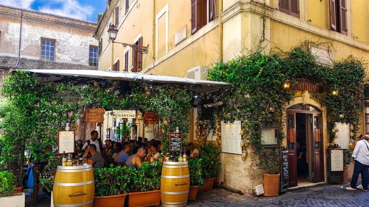 Most beautiful neighborhoods in Europe: Restaurant in Trastevere