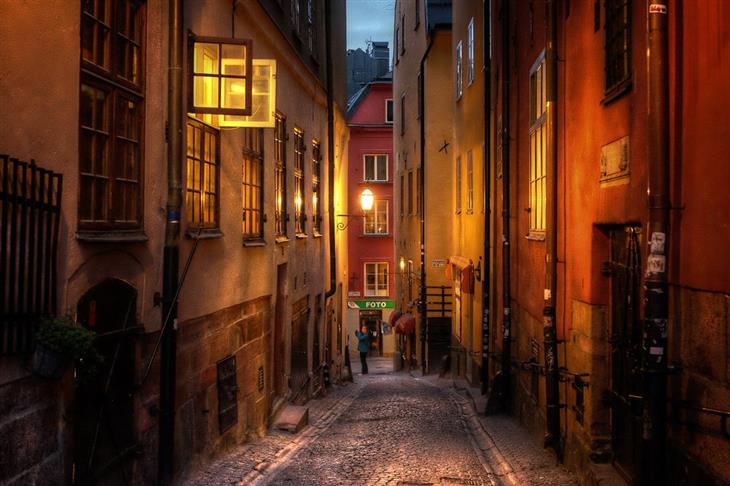 Most beautiful neighborhoods in Europe: Alley in Gamla Stan