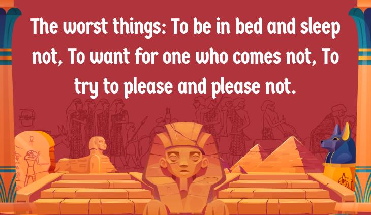 Egyptian Proverbs