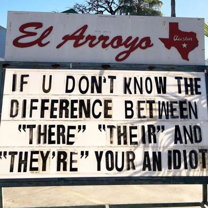 Witty Restaurant Signs