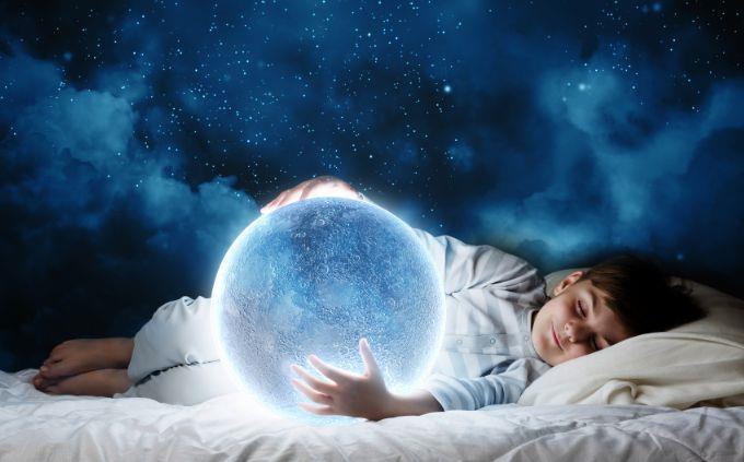 Where will you be in 5 years according to your dreams: A child sleeping with the moon in his hands