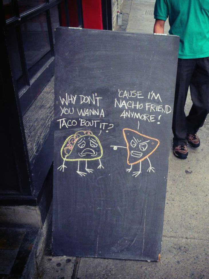 Funny Restaurant Sidewalk Signs 