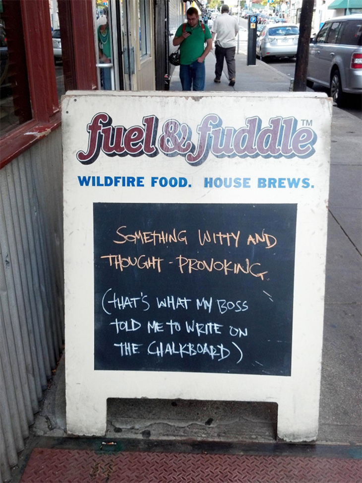 Funny Restaurant Sidewalk Signs 