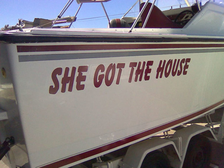 Hilarious Boat Names 