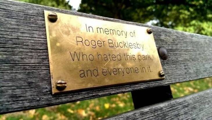 Funny & Heartwarming Bench Plaques 