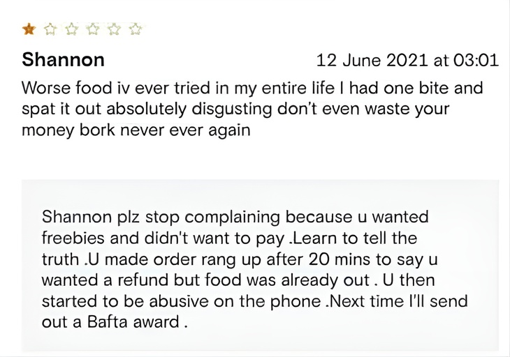 Hilarious Restaurant Replies to Negative Reviews