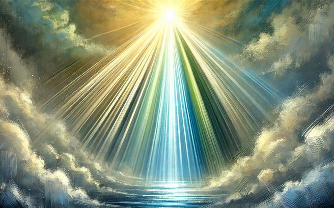 What is the passion of your soul: an abstract image of rays of light