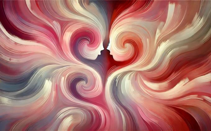 What is the passion of your soul: an abstract image of a couple in love