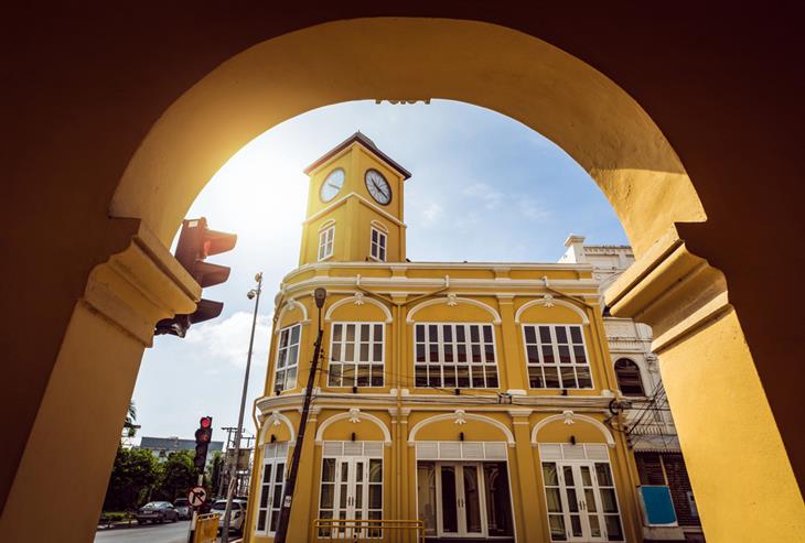 clock tower in Phuket, thailand