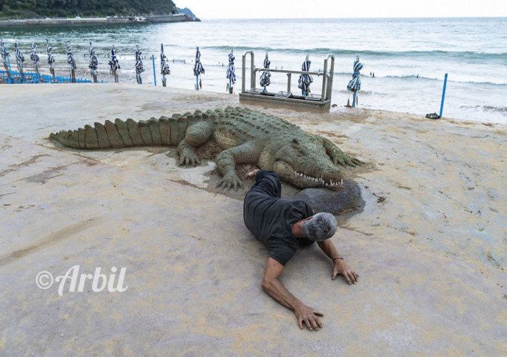 Incredibly Realistic Animal Sand Sculptures 