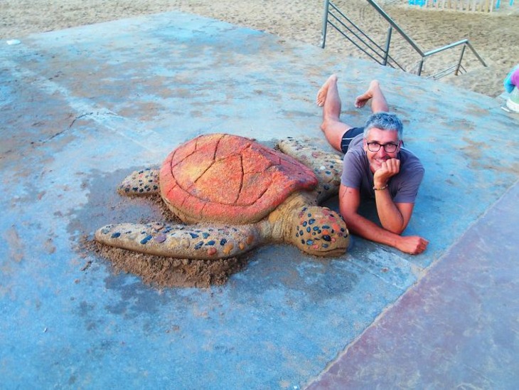 Incredibly Realistic Animal Sand Sculptures 