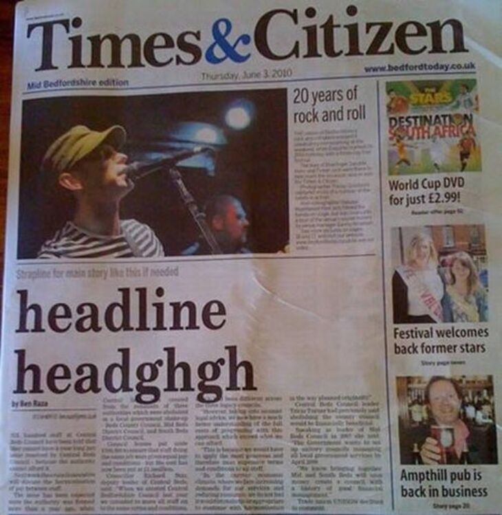 Hilarious Newspaper Blunders 