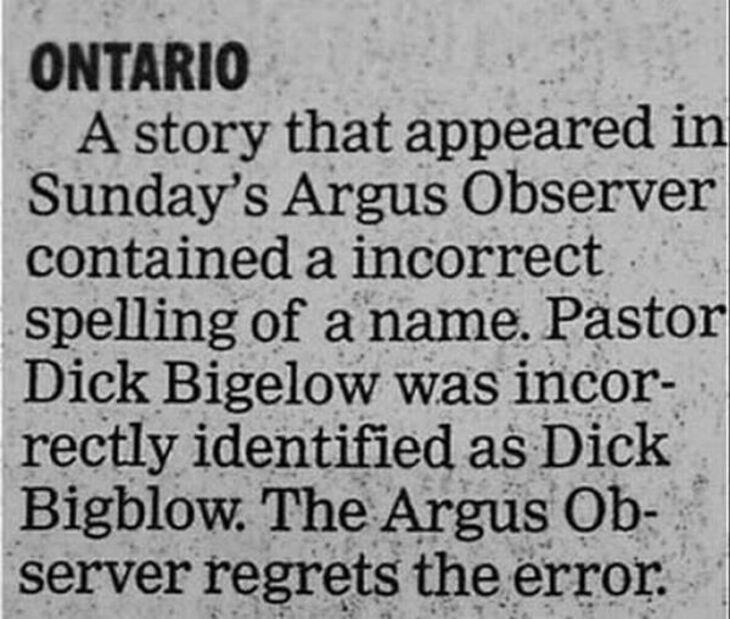 Hilarious Newspaper Blunders 