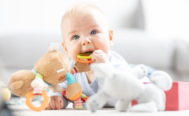 baby with toys