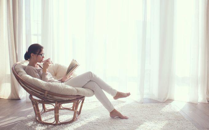 On what day of creation was your soul created: a woman sitting on a chair