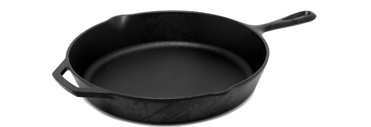 Things you should not clean with vinegar: cast iron pan