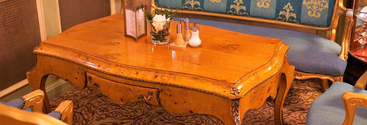 Things you should not clean with vinegar: shiny wooden furniture