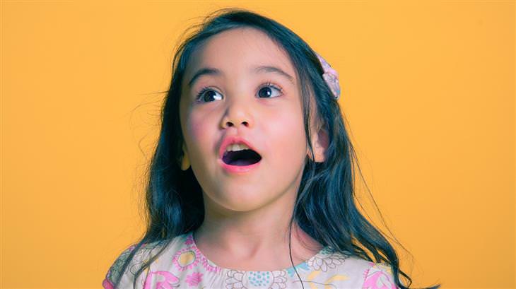 Questions to ask your kids: A girl with an open mouth