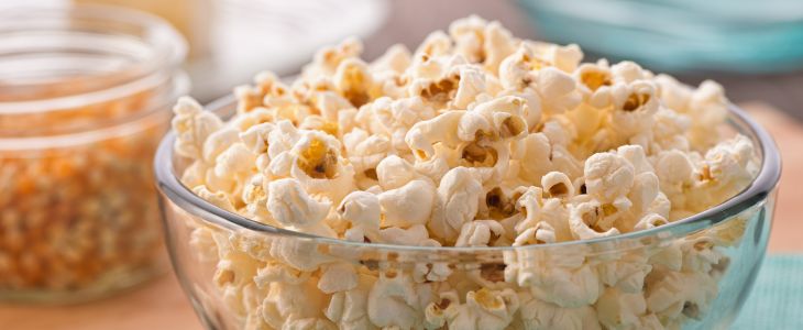 Low-carb grains: Popcorn