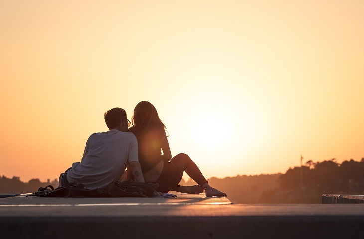 Questions for a Better Relationship: Couple at sunset