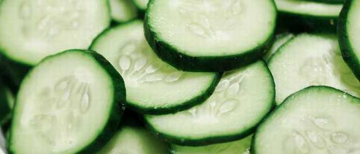 Slices of cucumber