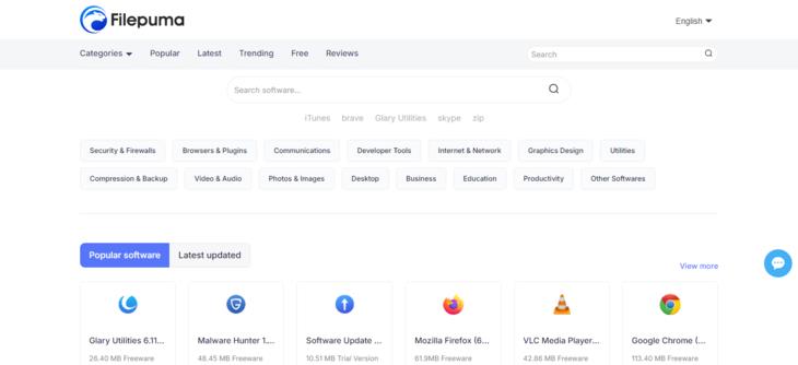 Sites for downloading computer software: FilePuma