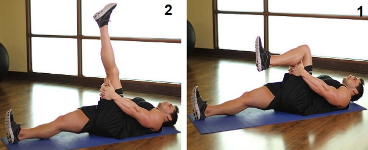 Morning stretches for joint pain relief: Hamstring Stretch