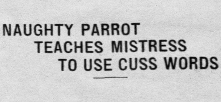 Hilarious Vintage Newspaper Clippings