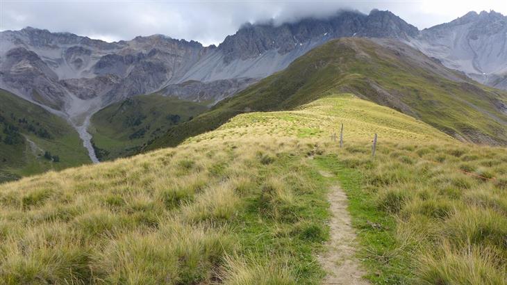 The most beautiful areas in Switzerland: view in Graubünden