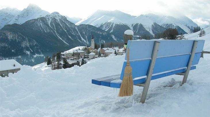 The most beautiful areas in Switzerland: snow in Graubünden