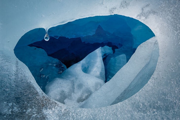 Images from the 2025 Nature Photographer of the Year competition: Ice cave with icicle