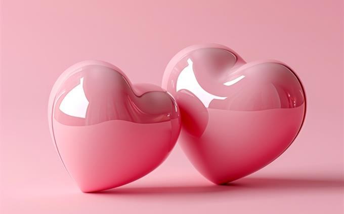 Pink shade personality test: pink hearts