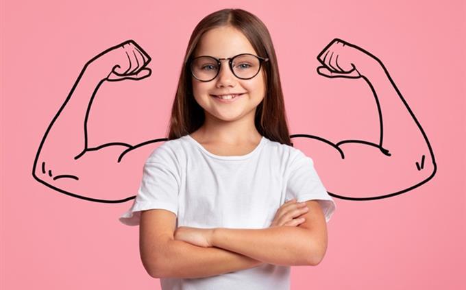 Pink Hue Personality Test: Little Girl with Power