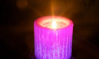 Color test and love needs: pink candle