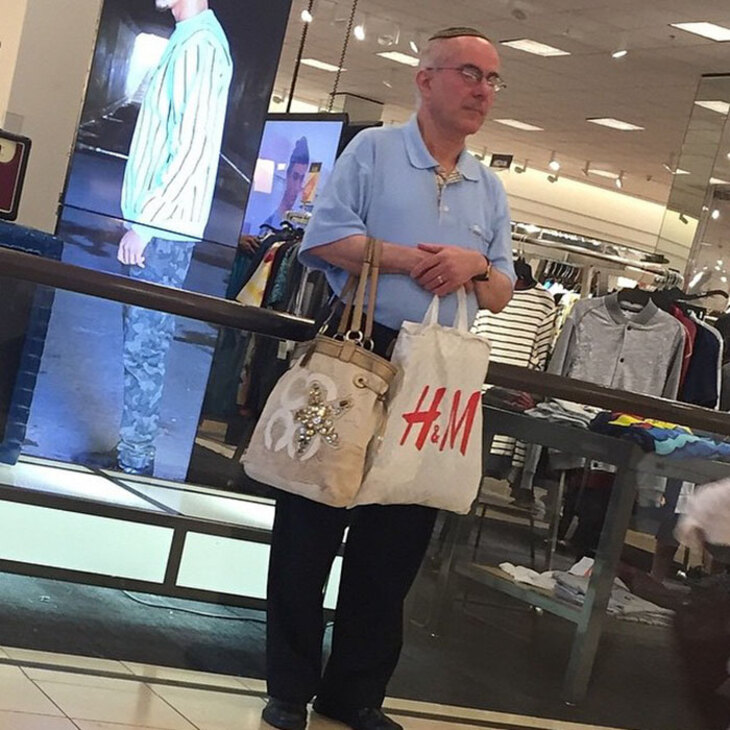 Hilarious Pics Of Men Stuck In Shopping Purgatory