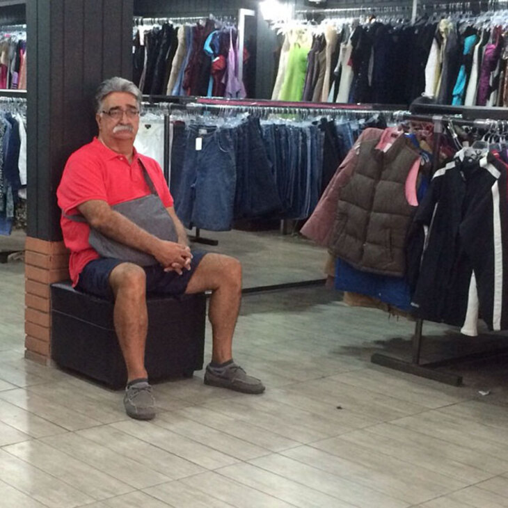 Hilarious Pics Of Men Stuck In Shopping Purgatory