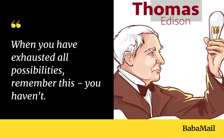 Thomas Edison’s quotes