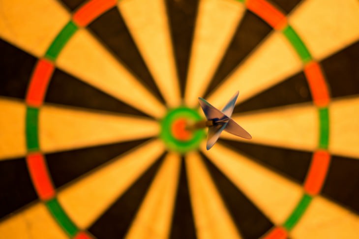 How to become more consistent and persistent in 3 steps: Arrow and target board